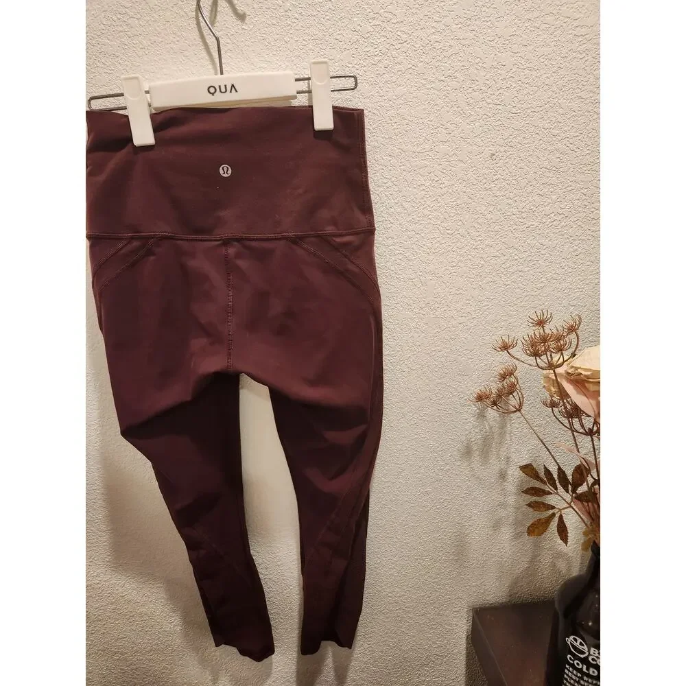 Lululmon Anew‎ Crop brown 24 insteam size 6